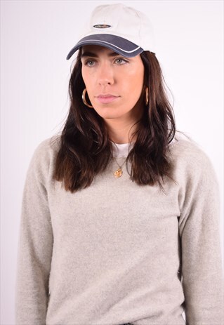 ELLESSE WOMENS VINTAGE CAP ONE SIZE WHITE 90'S