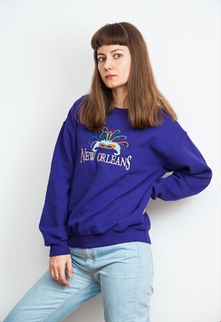MARDI GRAS NEW ORLEANS VINTAGE SWEATSHIRT