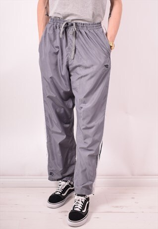 STARTER MENS VINTAGE TRACKSUIT TROUSERS LARGE GREY 90S