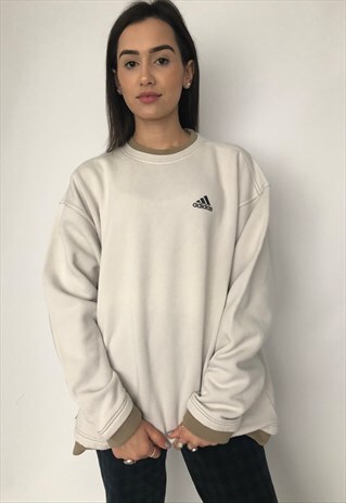 VINTAGE ADIDAS OVERSIZED SWEATSHIRT SWEATER JUMPER SPORTS
