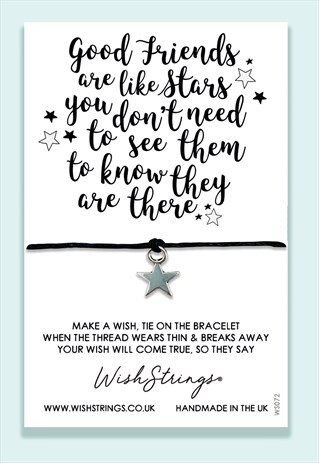 GOOD FRIENDS STARS - WISHSTRINGS WISH CHARM BRACELET/ANKLET