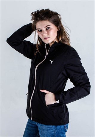 VINTAGE Y2K PUMA JACKET IN BLACK