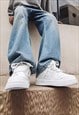 PATCHWORK SNEAKERS RETRO SPORT SHOES SKATER TRAINERS WHITE