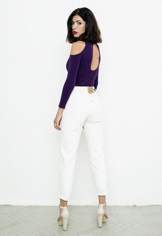 WHITE LEVI'S JEANS