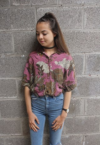 VINTAGE 80'S PATTERNED SHIRT