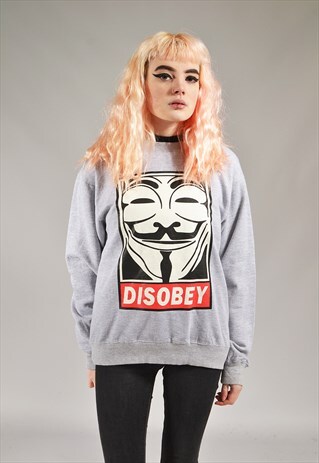VINTAGE GREY DISOBEY SWEATER