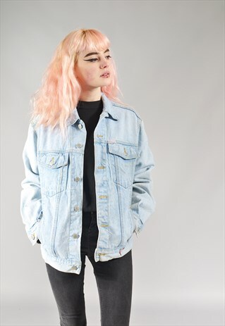 VINTAGE GUESS JEANS LIGHT BLUE DENIM JACKET