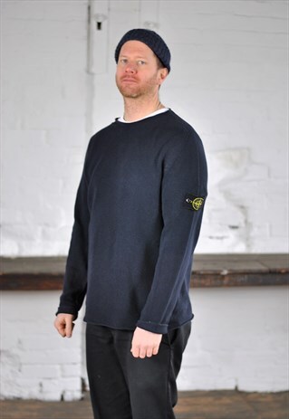 05' STONE ISLAND NAVY BLUE KNIT MADE IN ITALY