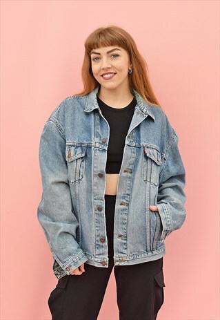 LEVI'S TRUCKER JACKET 70503 02 EARLY 1990S RED TAB L