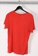 VINTAGE ADIDAS T-SHIRT IN RED SPORTS TOP SIZE 10
