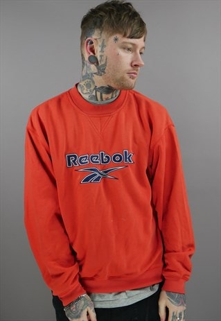 orange reebok sweatshirt
