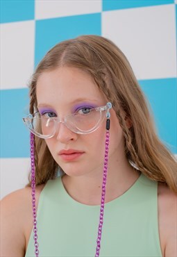 "Daphne" Eyeglass Chain in Purple
