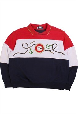Vintage  Alfred Dunner Sweatshirt Ocean Red Large