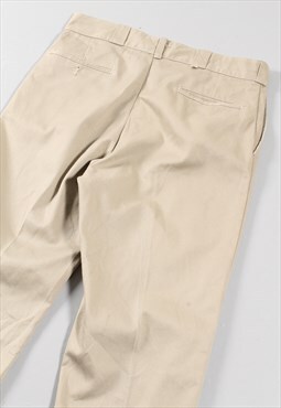 Vintage Dickies Canvas Trousers Beige Skater Cargo Pants W36