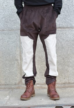 Handmade Corduroy Trousers in Brown