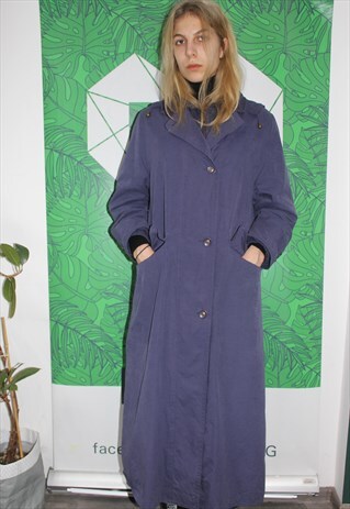 VINTAGE 90' OLDSCHOOL AMAZING BLUE WINTER COAT