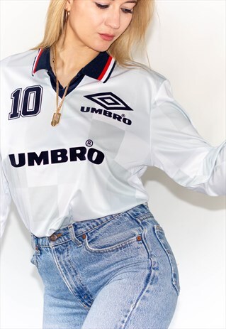 90'S STYLE UMBRO FOOTBALL POLO SHIRT