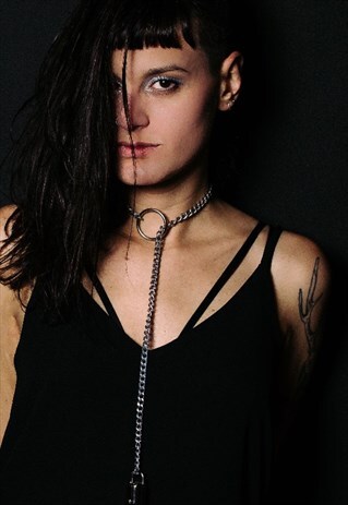 CHAIN LOCK ROCK NECKLACE