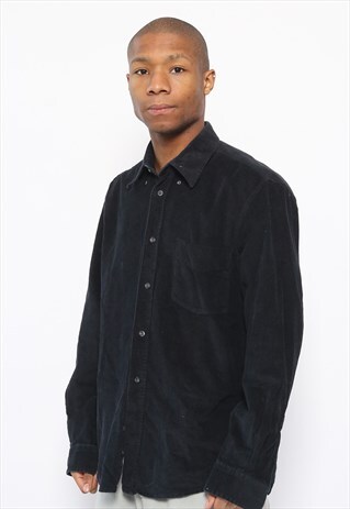 VINTAGE CORDUROY SHIRT BLACK