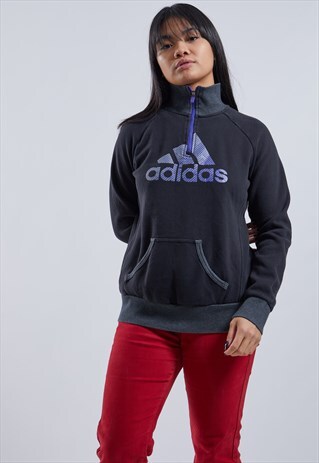 VINTAGE ADIDAS 1/4 ZIP SWEATSHIRT