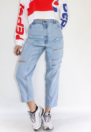 VINTAGE PERFECTLY SHREDDED HIGH WAIST MOM LEVI'S