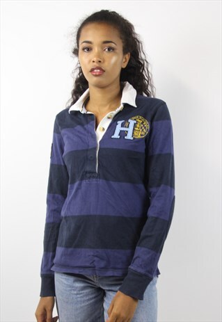 VINTAGE TOMMY HILFIGER STRIPED POLO SHIRT