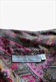 VINTAGE 80S WOMEN'S BRAMANTE PAISLEY PRINT SHIRT