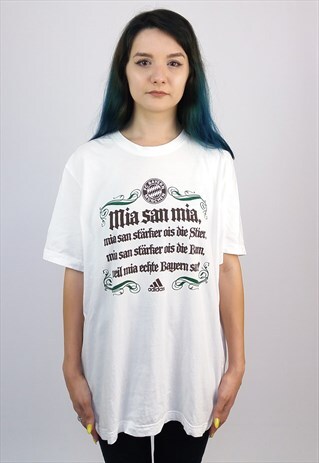VINTAGE 90'S ADIDAS FC BAYERN MUNCHEN 'MIA SAN MIA' T-SHIRT