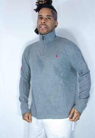 RALPH LAUREN 1/4 ZIP SWEATSHIRT