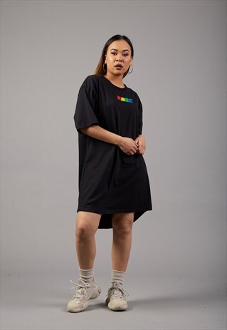 BLACK OVERSIZED 90S RARE DRESS