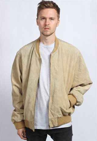 VINTAGE SUEDE BOMBER JACKET