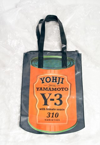 YOHJI YAMAMOTO BAG Y2K Y-3 TOMATO SAUCE PLASTIC TOTE