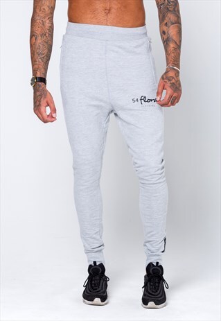 54 FLORAL MINI CORE SLIM JOGGER - GREY