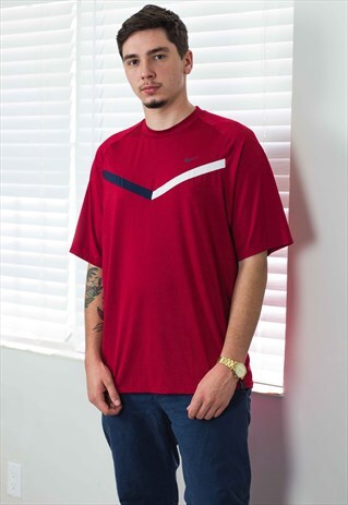 VINTAGE NIKE T-SHIRT LOGO 90S L 6.9