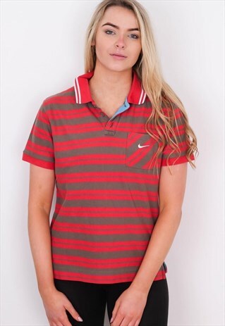 VINTAGE NIKE POLO EMBROIDERED T SHIRT CGBTP28