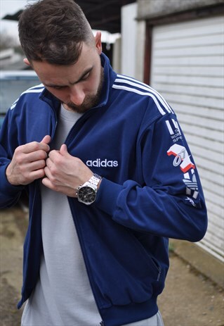 VINTAGE 90'S ADIDAS FLEECE TRACK JACKET