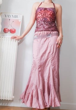 vintage romantic mermaid sirene maxi skirt