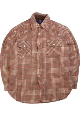 Vintage 90's Pendleton Shirt Check Long Sleeve Button Up