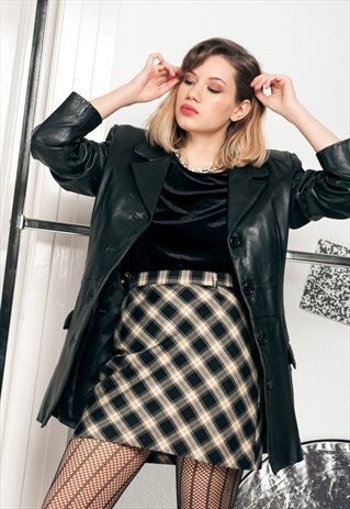 90S VINTAGE LEATHER JACKET