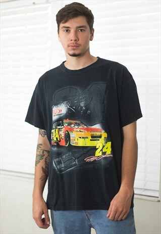 VINTAGE NASCAR T-SHIRT LOGO 90S X 9.2