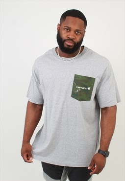 "Men's Carhartt Grey Camo Pocket t-shirt