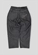 Vintage 90s Skate Hip-Hop Baggy Denim Jeans in Black