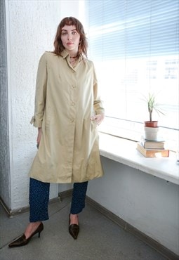 Vintage Beige Trench Coat