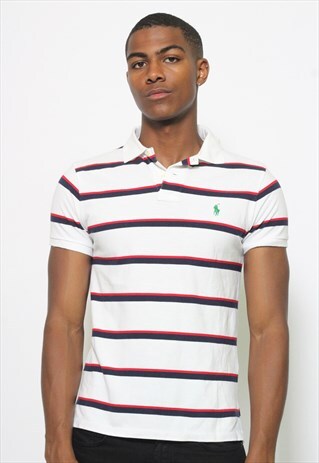 VINTAGE POLO RALPH LAUREN STRIPED POLO SHIRT