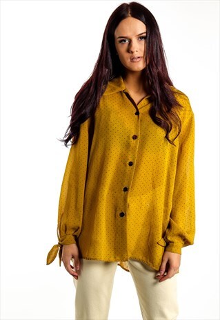 VINTAGE POLKA DOT BLOUSE ACBL16