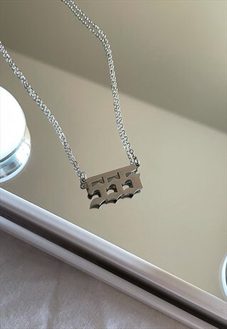 ANGEL NUMBER 555 NECKLACE SILVER FINISH