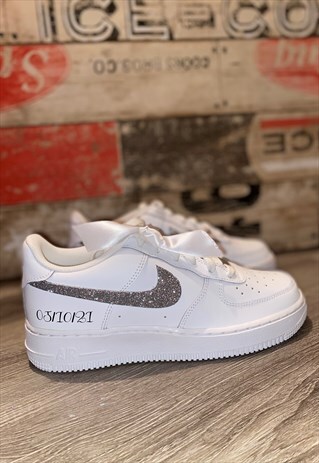 NIKE CUSTOM AIR FORCE 1- GLITTER -PERSONALISED