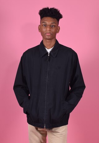 VINTAGE RALPH LAUREN CHAPS BLACK LIGHTWEIGHT JACKET