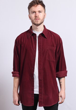 VINTAGE CORDUROY SHIRT RED