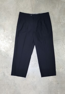 Vintage 90s Baggy Black Oversize Dad Pants